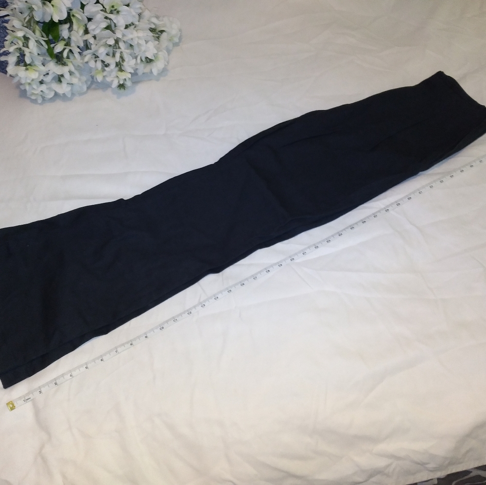 Black Flare Leg Pants Duck Cloth